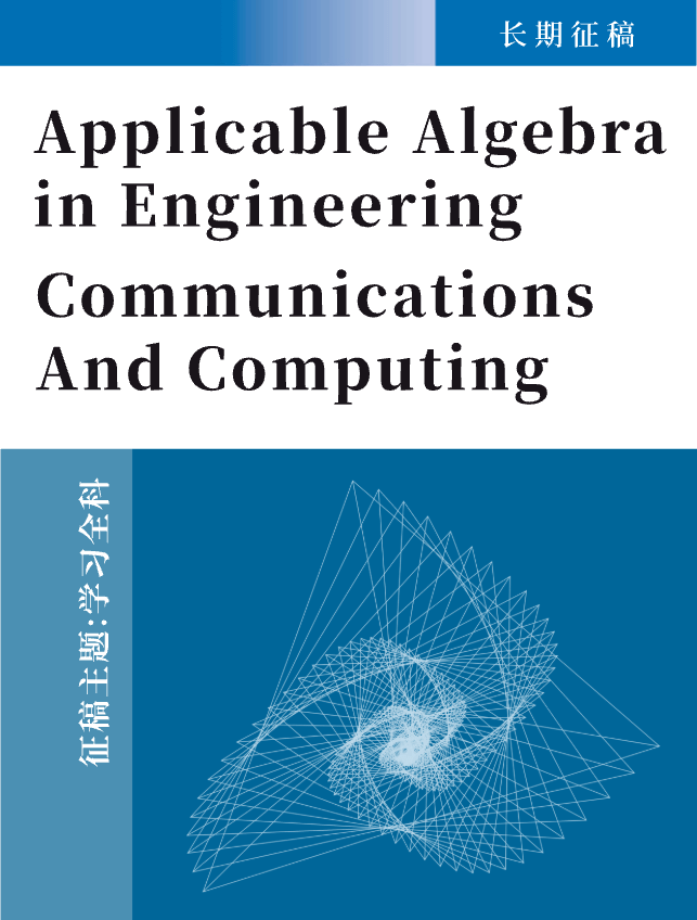 APPLICABLE ALGEBRA IN ENGINEERING COMMUNICATION AND COMPUTING